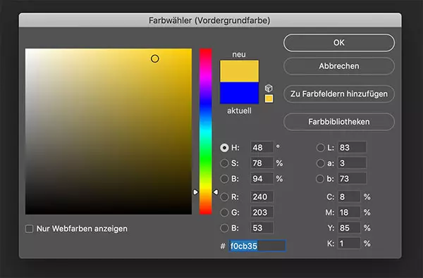 Farbwähler in Photoshop