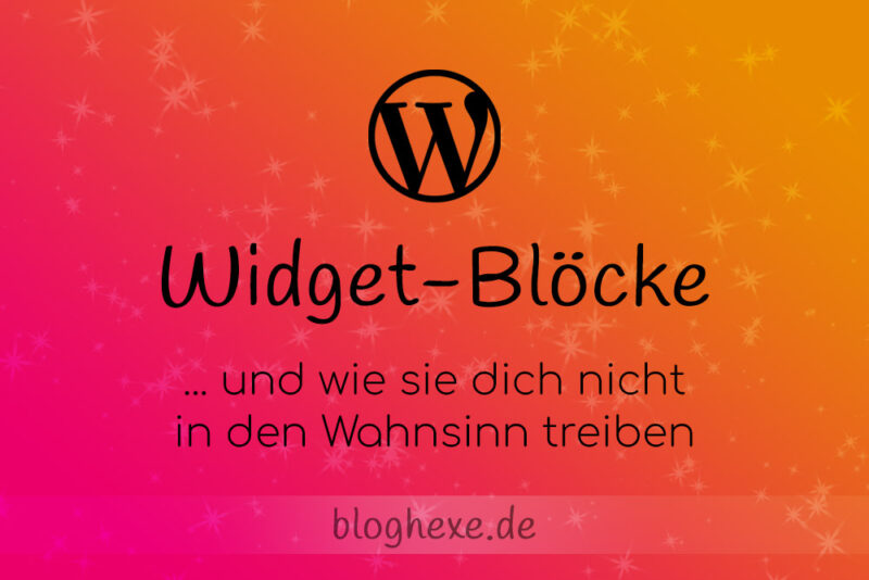 Widget-Blöcke in WordPress
