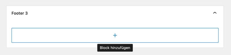 WordPress: Widget-Block hinzufügen