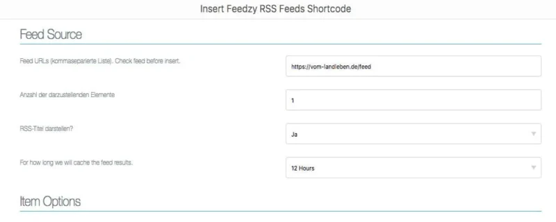 Blogroll in WordPress mit dem Plugin Feedzy RSS Feeds Lite