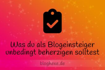 Tipp für Blogeinsteiger