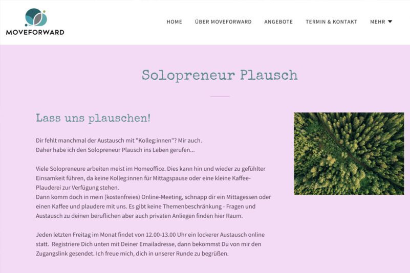 Businessrückblick September 2025 6 Solopreneur-Plausch von Moveforward